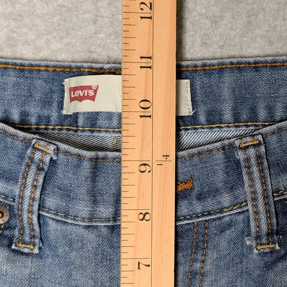 Levi's 511 Slim Jeans Boys 16 Regular Light Wash Stretch Denim Distressed